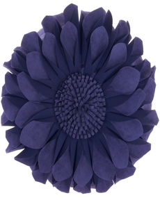 SOFIA L0374 BLUE INK 14" X 14" ROUND THROW PILLOW