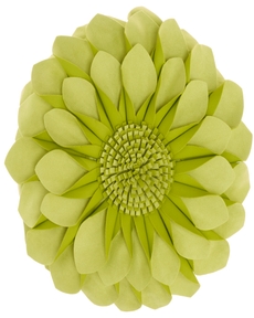 SOFIA L0374 LIME 14" X 14" ROUND THROW PILLOW
