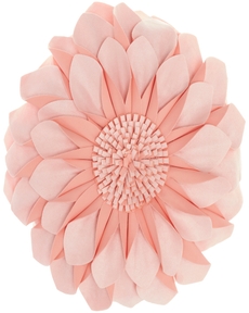 SOFIA L0374 PEACH 14" X 14" ROUND THROW PILLOW