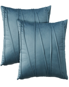 Sofia L2270 Blue 18" X 18" Set Of 2 Throw Pillows