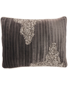 SOFIA PN949 CHARCOAL PEWTER 12" X 20" THROW PILLOW