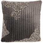 SOFIA PN949 CHARCOAL PEWTER 18" X 18" THROW PILLOW