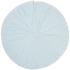 SOFIA RC190 SKY COTTON VELVET 16" X 16" ROUND THROW PILLOW