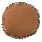 Sofia RC993 Brown 20" x 20"Round Throw Pillow
