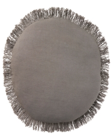 Sofia RC993 Charcoal 20" x 20"Round Throw Pillow