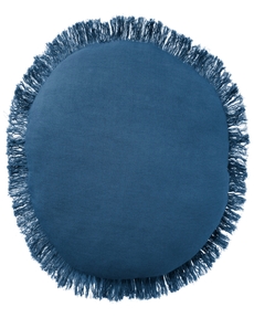 Sofia RC993 Navy 20" x 20"Round Throw Pillow