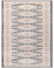 Serenity Home SRH01 Ivory Blue 2'2" x 7'6" Area Rug