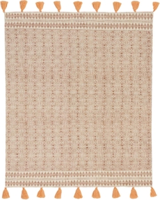 THROW BX067 NATURAL 50" x 60" THROW BLANKET