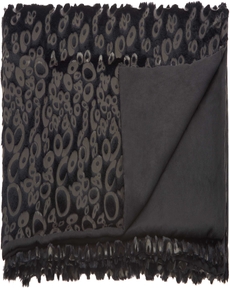 FUR N9510 BLACK 50" x 70" THROW BLANKET