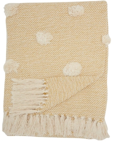 THROW SH019 MUSTARD 50" x 60" THROW BLANKET