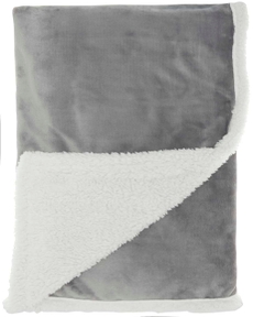 THROW BLANKETS SN102 LIGHT GREY 50" x 60"
