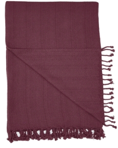 THROW SS905 BURGUNDY 50" x 60" THROW BLANKET