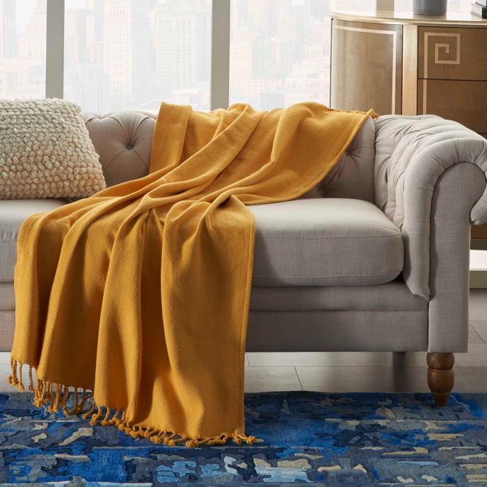 yellow throw blanket target