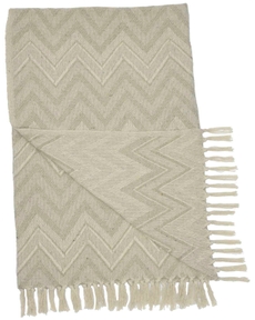 THROW ST143 NATURAL 50 x 60 THROW BLANKET
