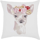LUMINESCENCE JB211 WHITE 18" x 18" THROW PILLOW