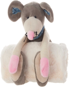 PLUSHLINES N0605 GREY 7" x 17" PLUSH ANIMAL