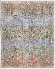 Vintage Harmony VHH01 Blue Multicolor Area Rug