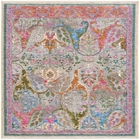 Vintage Harmony VHH03 Pink Multicolor Area Rug