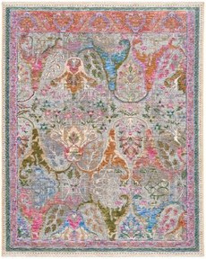 Vintage Harmony VHH03 Pink Multicolor Area Rug