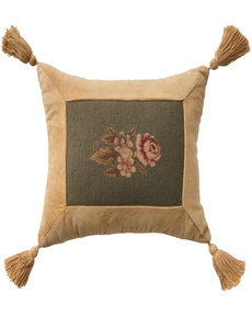 Vintage Pillow V1809 Sage 13" x 15" Throw Pillow