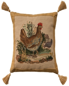 Vintage Pillow V8237 Beige 22" x 22" Throw Pillow