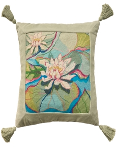 Vintage Pillow V8411 Blue 19" x 19" Throw Pillow