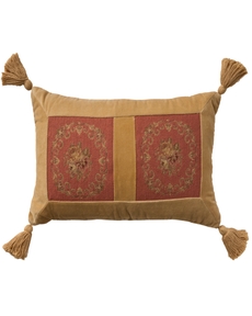 Vintage Pillow VAN11 Coral 12" x 22" Throw Pillow