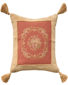 Vintage Pillow VAN12 Coral 18" x 18" Throw Pillow