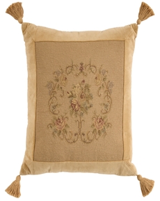 Vintage Pillow VAN4 Beige 22" x 22" Throw Pillow