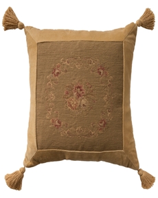Vintage Pillow VAN5 Olive 18" x 18" Throw Pillow