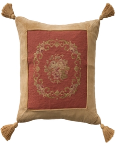 Vintage Pillow VAN5 Rust 19" x 19" Throw Pillow