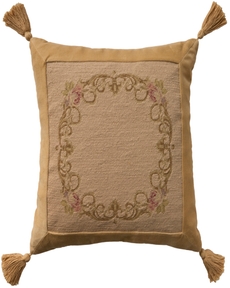 Vintage Pillow VAN6 Beige 20" x 20" Throw Pillow