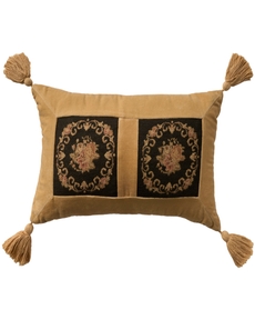 Vintage Pillow VAN7 Black 13" x 22" Throw Pillow