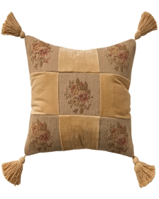 Vintage Pillow VAN9 Beige 18" x 18" Throw Pillow