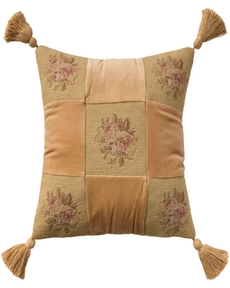 Vintage Pillow VAN9 Gold 18" x 18" Throw Pillow