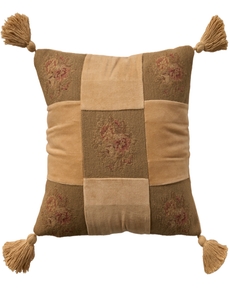 Vintage Pillow VAN9 Olive 18" x 18" Throw Pillow