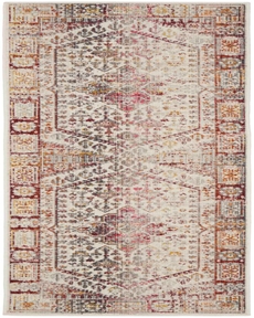 Vintage Kashan VKA08 Ivory Red Rug 2'4" x 8'