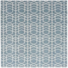 Washable Charm WCH01 Blue Ivory Area Rug