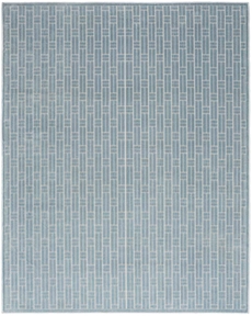 Washable Charm WCH02 Blue Ivory Area Rug