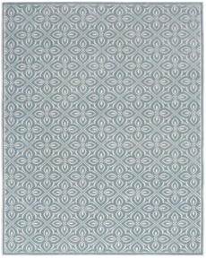 Washable Charm WCH03 Blue Ivory Area Rug