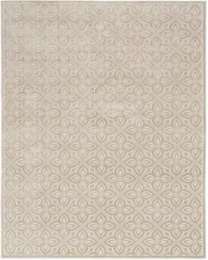 Washable Charm WCH03 Silver Ivory Area Rug