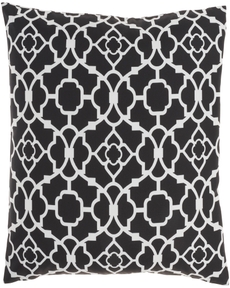 WAVERLY PILLOW WP004 BLACK 20" X 20" THROW PILLOW
