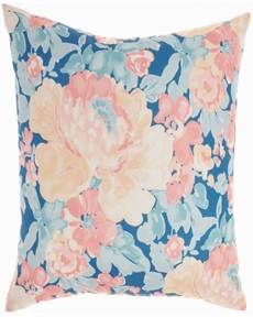 WAVERLY PILLOW WP009 BLUE/IVORY 20" X 20" THROW PILLOW