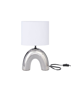 15" WDL01 Silver Ceramic Table Lamp