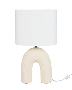 21" WDL02 Cream Ceramic Table Lamp