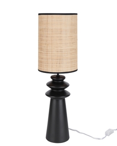 22" WDL10 Black Ceramic Table Lamp