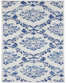 Whimsicle WHS01 Ivory Navy Rug 2' x 8'
