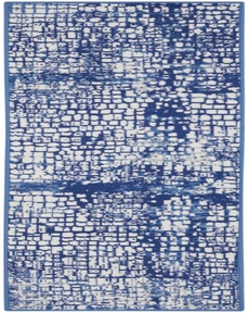 Whimsicle WHS07 Ivory Navy Rug 2' x 8'