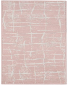 Whimsicle WHS09 Pink Ivory Rug 2' x 8'