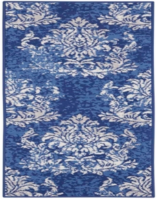 Whimsicle WHS11 Navy Ivory Rug 2' x 8'